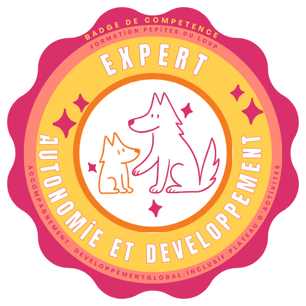 badge de compétence autonomie et développement avec l'enfant